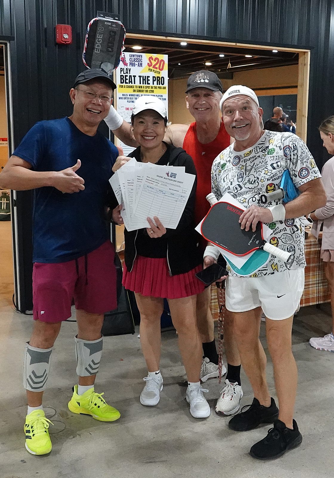 Auction night winners at the 2025 Cowtown Classic