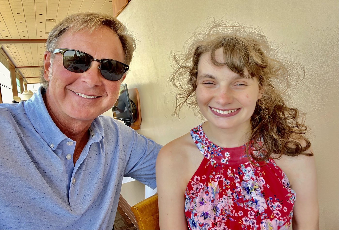 Paul Straten with his daughter Jackie